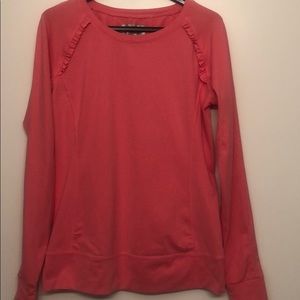 Long Sleeve Performance Top Layer8 hot pink Size M
